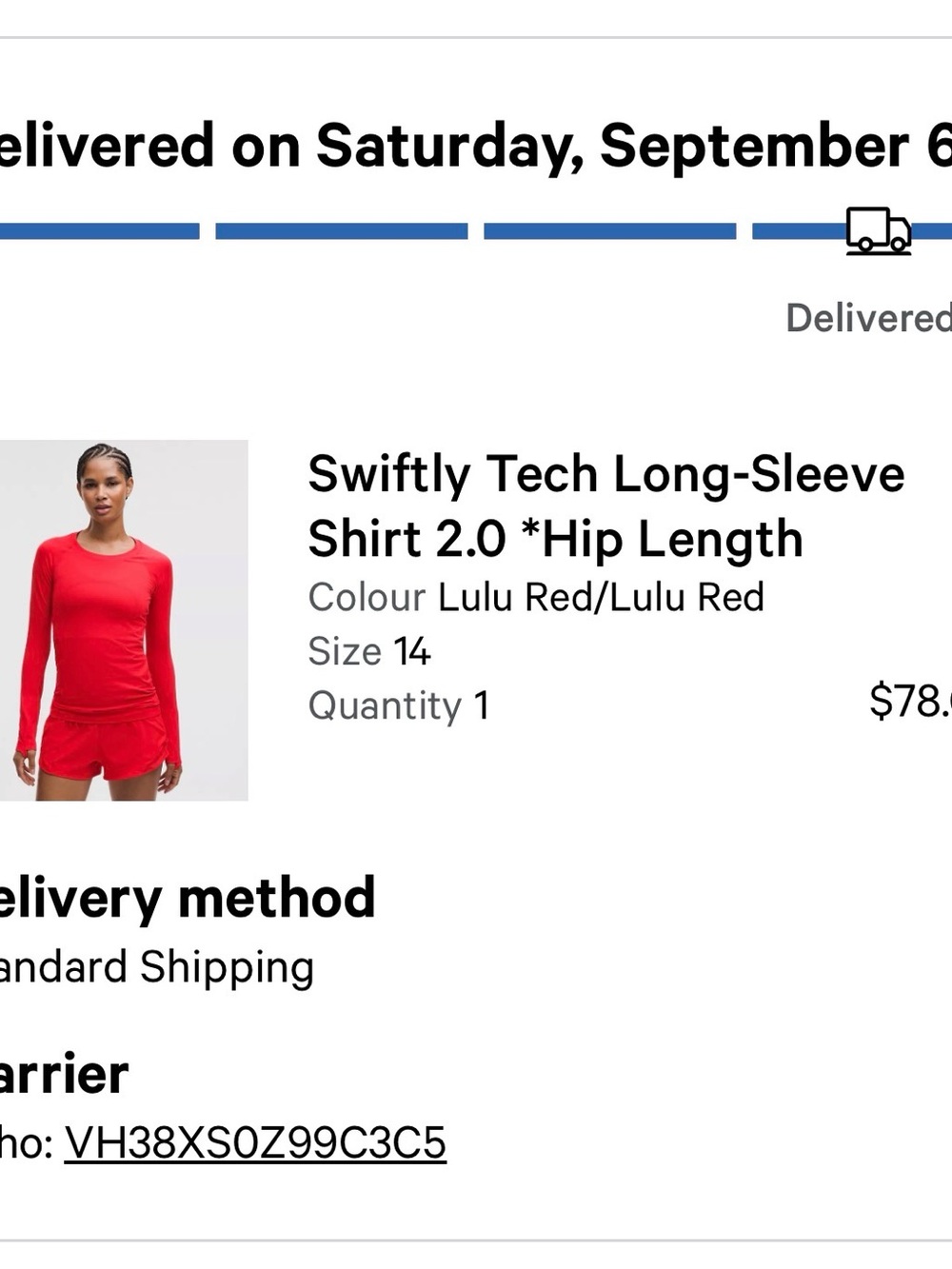 Swiftly Tank Long-Sleeve Shirt 2.0 *hip length - Picture 2 of 5